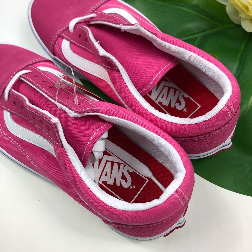 Vans Old Skool Sneaker Shoes Carmine Rose White - Picture 6 of 8